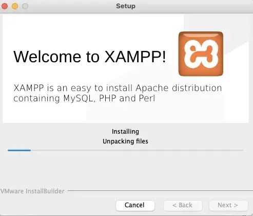 XAMPP instalandose