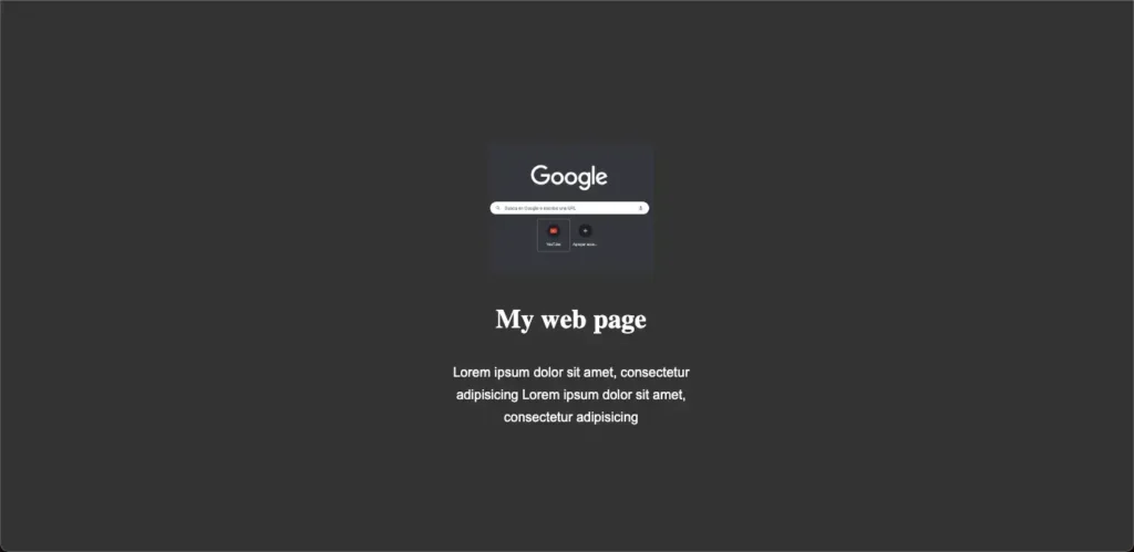 Pagina con estilos CSS