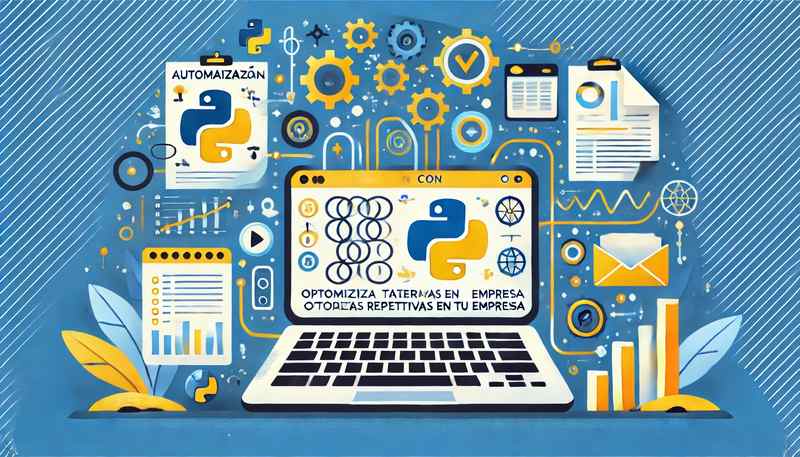 Imagen para el artículo Automatización con Python: Optimiza Tareas Repetitivas en tu Empresa