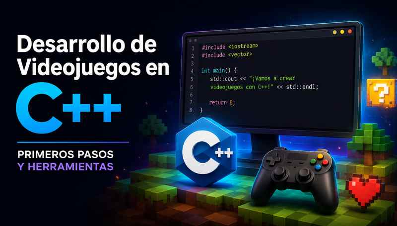 Imagen para el artículo Desarrollo de Videojuegos en C++: Primeros Pasos y Herramientas