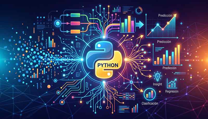 Imagen para el artículo Machine Learning con Python: Introducción a Algoritmos Predictivos